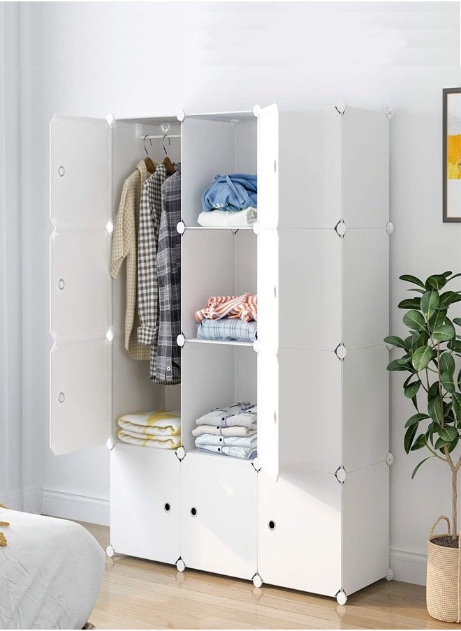 fashionhome Wardrobe Bedroom Furniture Home Closet Clothes Storage Rack 111 x47x147 cm  - Image 3