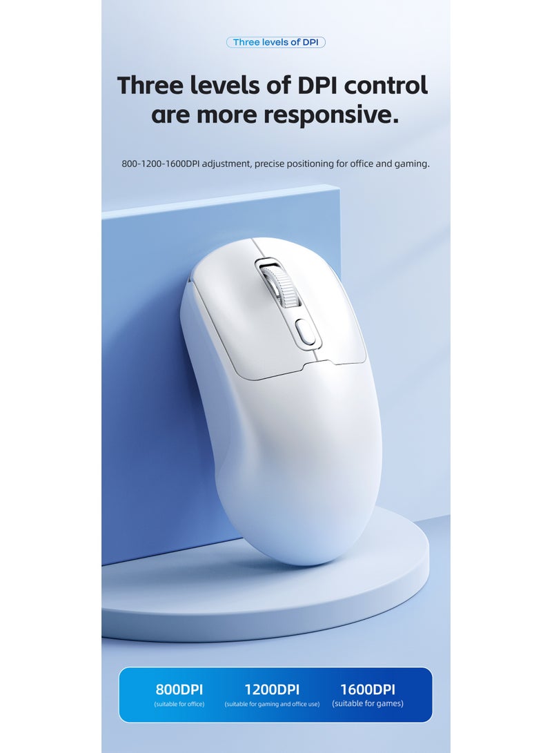 T-WOLF Q3 dual-mode wireless charging computer portable office gaming mouse is unique, featuring a silent button and a 3-level DPI mouse - Image 2