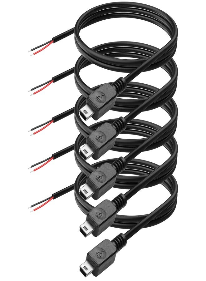 YAODHAOD USB Male Pigtail Power Cable - Mini to 2 Pin - 5V 3A - Easy Soldering - DIY Replacement - 1M/3.3FT (2 Pin) - Image 1