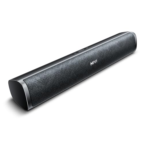 Mivi Fort Q26 Soundbar with 26W Powerful Audio, 2.0 Channel with Dual Full-Range Speakers, Multiple Input Modes, 6H Playtime, 2500mAh Battery, Made in India Soundbar for TV - Image 1
