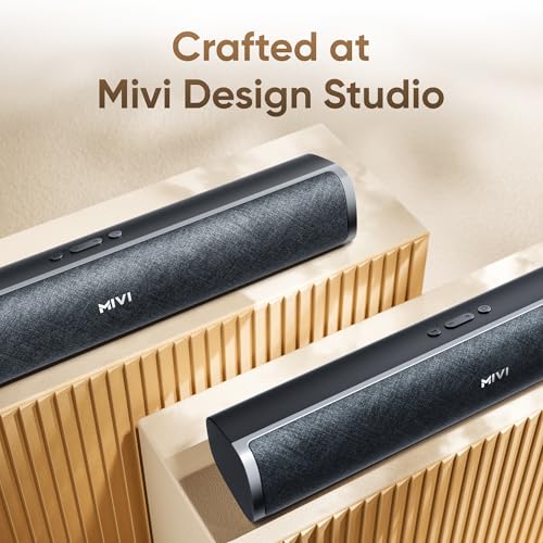 Mivi Fort Q26 Soundbar with 26W Powerful Audio, 2.0 Channel with Dual Full-Range Speakers, Multiple Input Modes, 6H Playtime, 2500mAh Battery, Made in India Soundbar for TV - Image 5