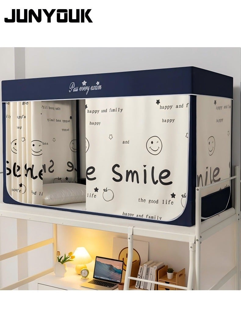 جونيوك خيام مظلة السرير ستارة تعتيم ستارة خيمة سرير واحد ستارة قماش تظليل الطالب مظلة السرير ناموسية نوم الطالب حماية الخصوصية - Image 1