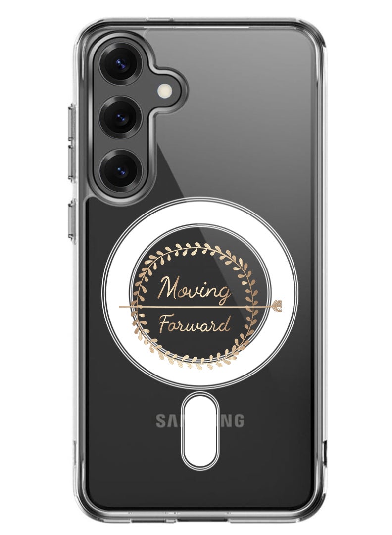 Theodor Magnetic Case for Samsung Galaxy S25 6.2-inch Compatible with MagSafe Wireless Charging, Shockproof Phone Bumper Cover Moving Forward - Image 1