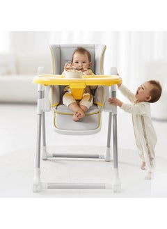 Babycare Babycare - Adjustable Baby High Chair – Blue, Foldable Feeding Chair with Tray, Safety Harness & Certified Safety Approval  - Image 5