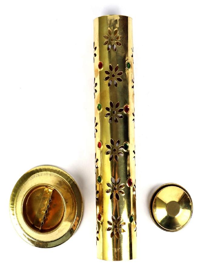 ASHIRWAD Designer Brass Agardaan, Agarbatti Stand, Incense Holder, Tower Tall | AE000034-00 - Image 4