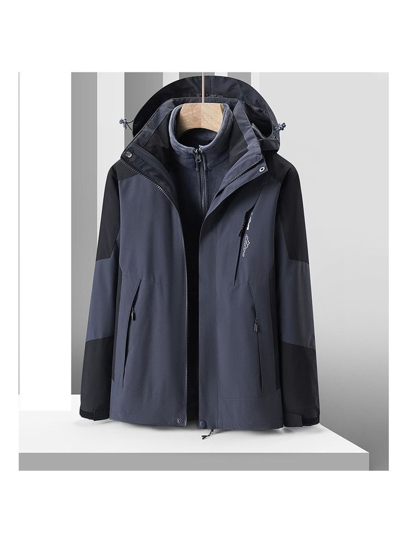 Loquat Zippered Breathable Detachable Windproof Overcoat 