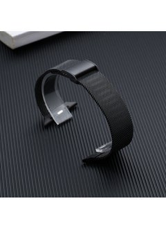 Stainless Steel Magnetic Clasp Bracelet for iWatch Milanese Band Black