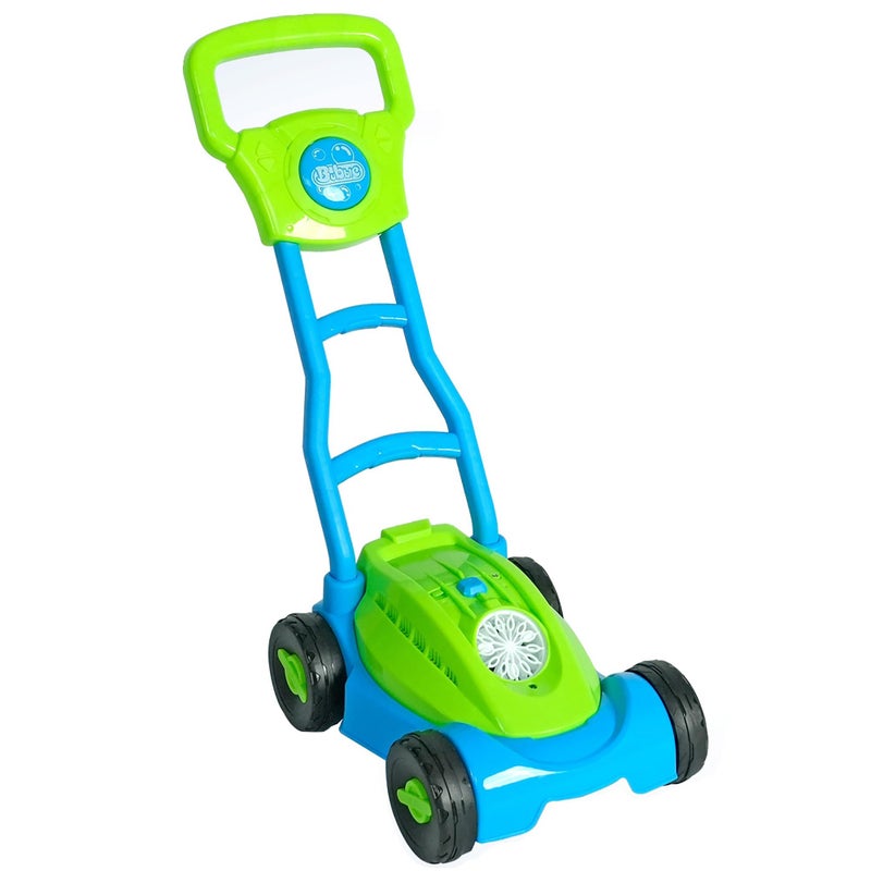 Easy Playhouse Lawn Mower Bubble Machine Lights Sounds PushPull Yard Work Toy Automatic Blower Bubble Solution Outdoor Pretend Play Kids 3 - Image 3