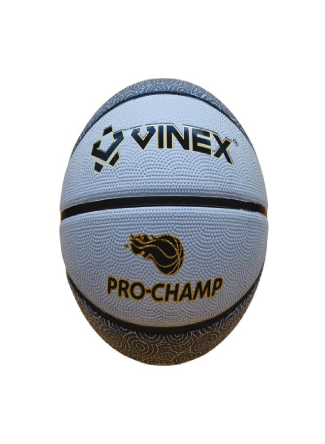 Vinex Basketball Pro-Champ, FIBA Standard Moulded Basketball Ideal Indoor & Outdoor for Professional Competitions, Tournament, Practice, Training, Youth, Men, Players (Size: 7) - Image 1
