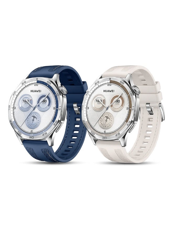 O Ozone (Pack of 2) 22mm Nylon Straps Compatible with HUAWEI Watch GT 5 / GT 4 / GT 3 / GT 2 Pro / Watch 4/ 5 Pro 46mm, Sport Replacement Breathable Nylon & Silicone Watch Strap for Men Women- Multi2 - Image 1