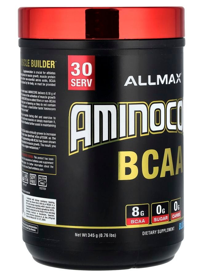 Allmax أمينوكور™ بي سي آيه إيه توت أزرق 0.76 رطل (345 جرام) - Image 2