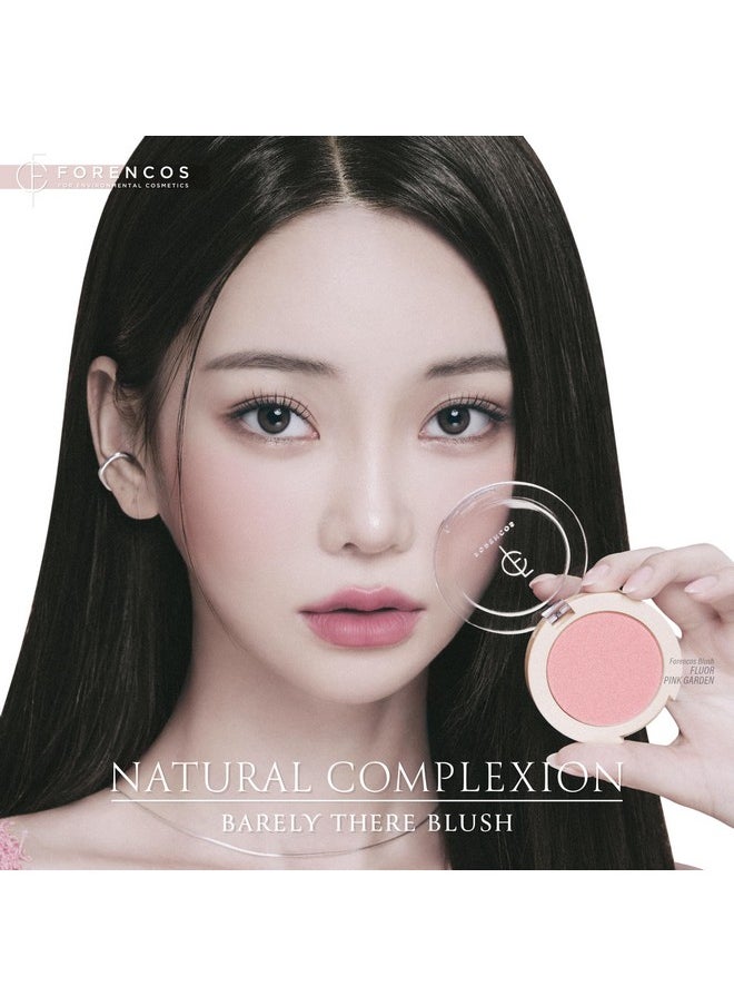 Forencos Forencos Matte Pink Blush Set (Puff Included), Long Lasting Korean Blush Power, Zero Sebum Shine, Flawless Finish, Easy Blending, Lightweight & No Cakey Residue (FLOUR PINK)  - Image 2