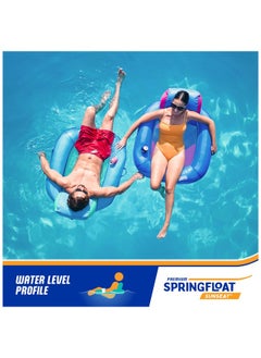 SwimWays SwimWays Spring Float Premium SunSeat Pool Chairs for Swimming Pool, Inflatable Pool Floats Adult with Fast Inflation for Ages 15 & Up  - Image 5