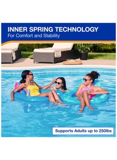 SwimWays SwimWays Spring Float Premium SunSeat Pool Chairs for Swimming Pool, Inflatable Pool Floats Adult with Fast Inflation for Ages 15 & Up  - Image 4