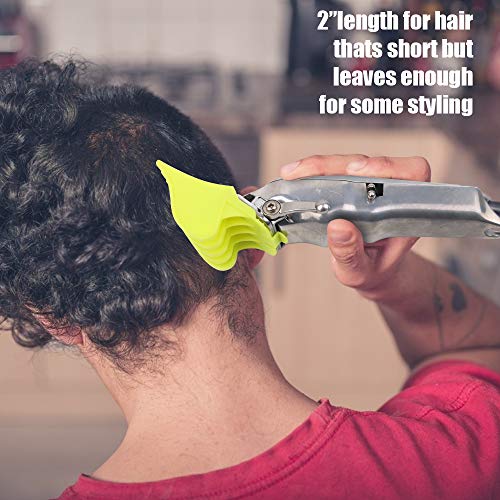 CR8GR8 Professional Hair Clipper Combs Guides, Hair Clipper Guards 1 & 1/4" 1 & 1/2" 2", Mega NO.16 NO.12 NO.10 fits for Most Wahl Clippers(Yellow) - Image 5