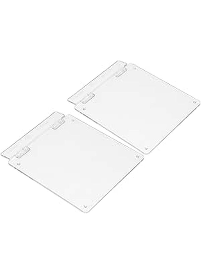 2pcs Air Conditioning Thermostat Cover Self Adhesive Switch Guard Easy To Use - Image 1