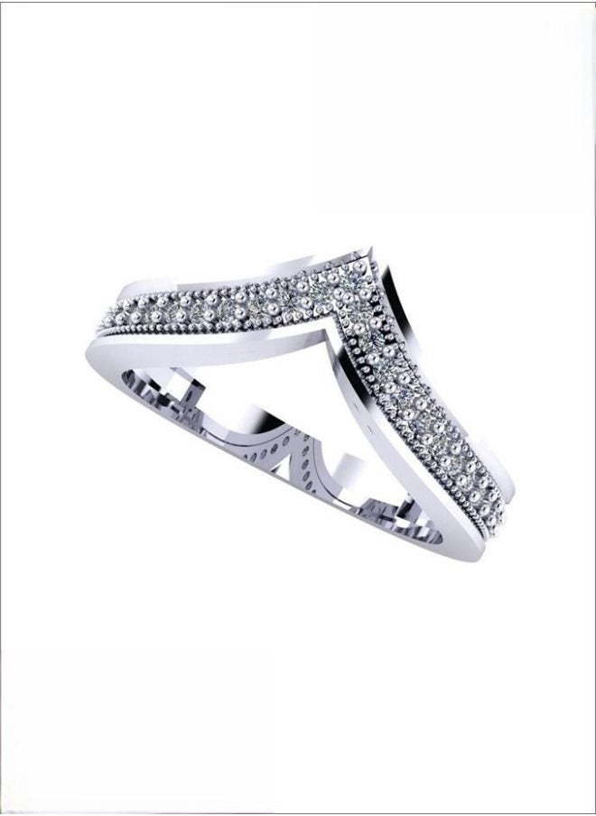 3Diamonds - Ring For Women platinum Plated-silver - Image 1
