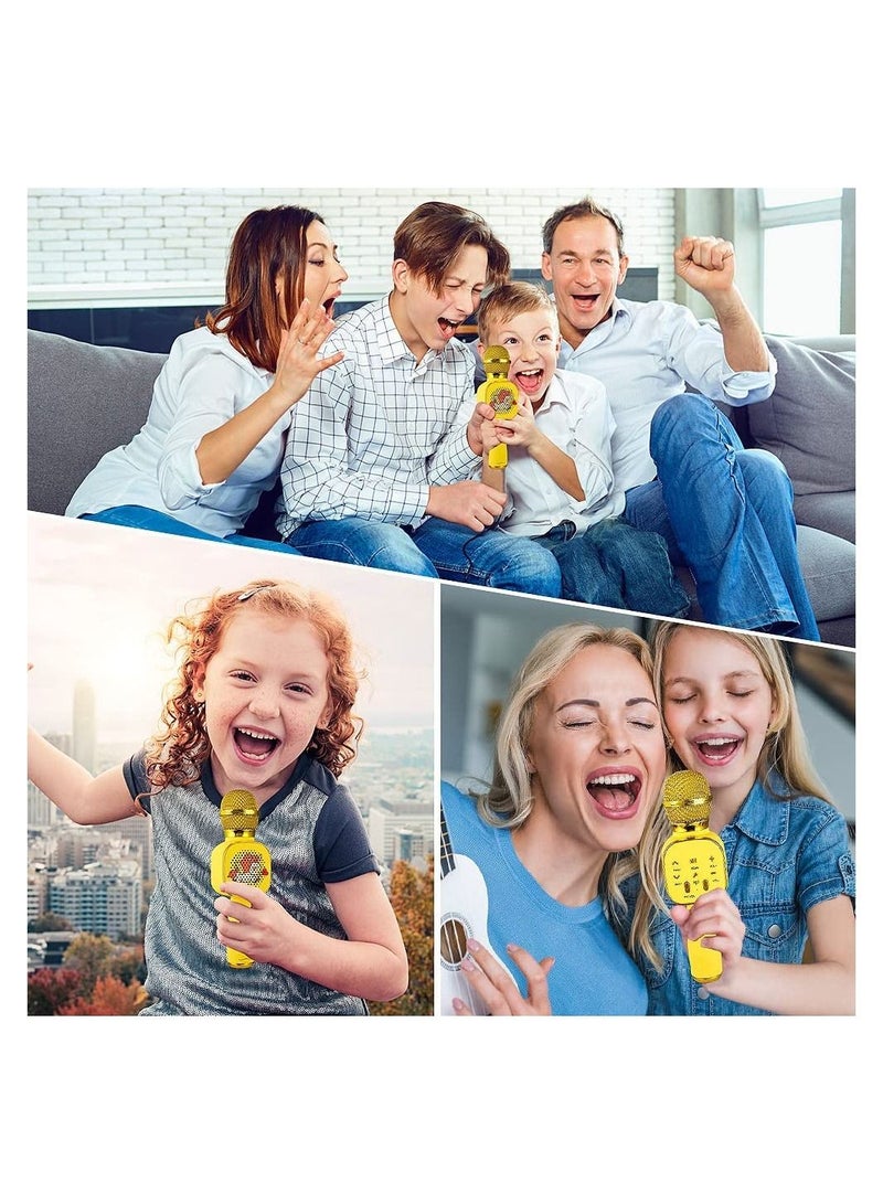 Kids Karaoke Microphone for Girls Boys,Wireless Handheld Toddler Singing Microphone Portable Children Mic Speaker with Voice Changer, Gifts for Birthday Party - Image 4