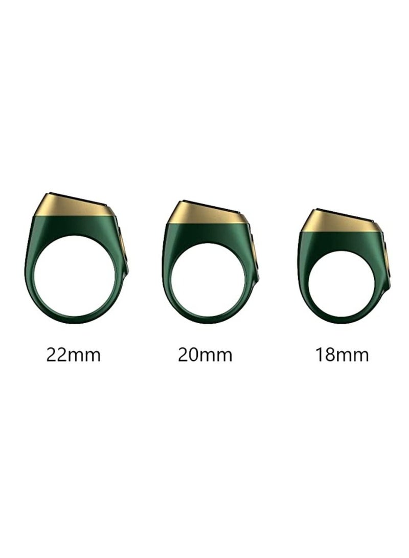 iQIBLA Smart Tasbih Plastic Zikr Lite Ring Green 18MM  - Image 5