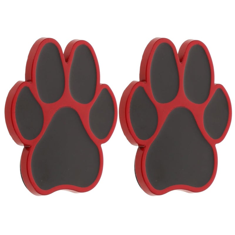 2pcs 3D Metal Car Claw Stickers Black Red Background Scratch Protection Car Decoration - Image 2