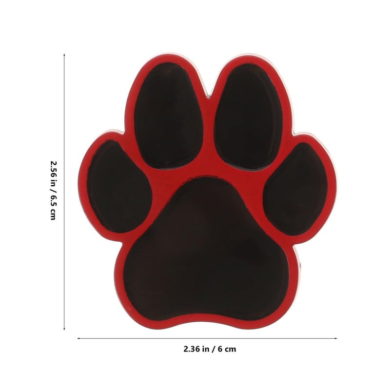 2pcs 3D Metal Car Claw Stickers Black Red Background Scratch Protection Car Decoration - Image 3