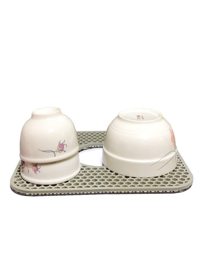 Amison Silicone Sink Mat Protector for Kitchen Sink (Middle hole) - Image 5