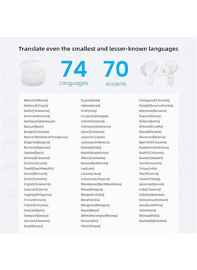 General - Language translation headset compatible with 144 languages and accents, music and call translation, 3-in-1 wireless translation device with iOS-compatible app - Image 1