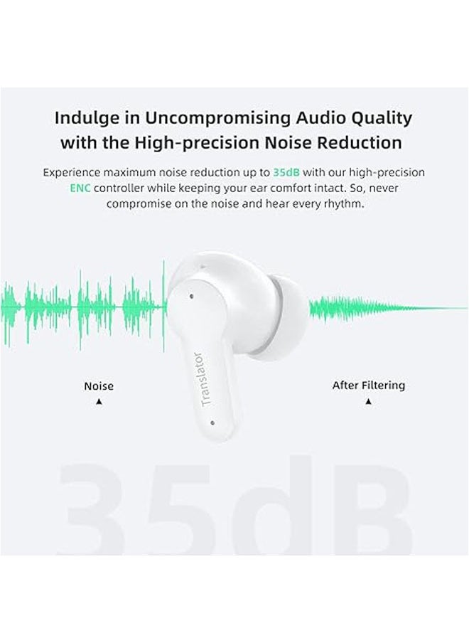General - Language translation headset compatible with 144 languages and accents, music and call translation, 3-in-1 wireless translation device with iOS-compatible app - Image 1