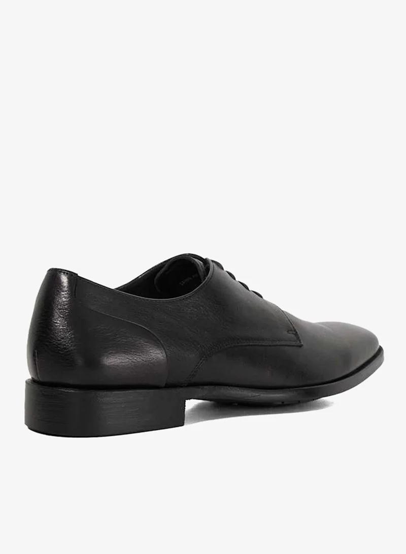 Dune London Black SOLE Textured Lace Up Formal Shoes for Men | Best Price UAE