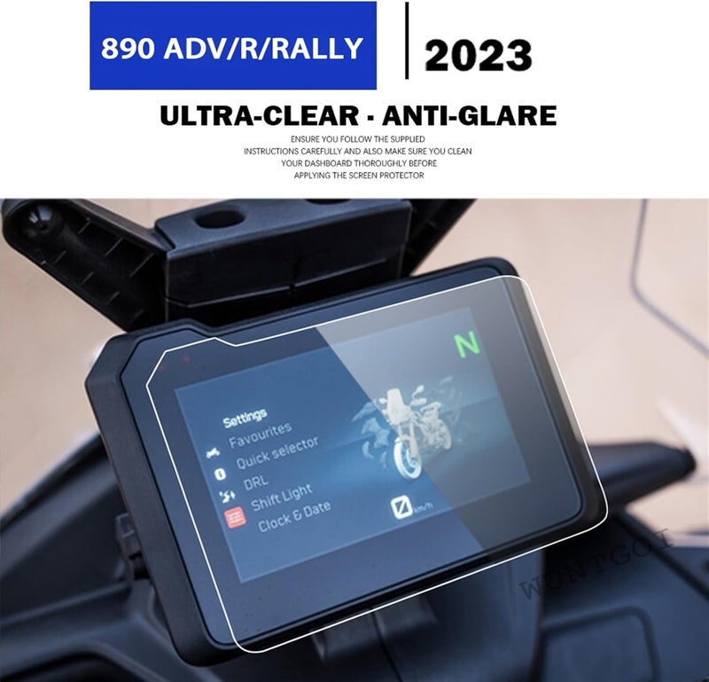 Vuzmode Dashboard Protection Film for 890 Adventure R/Rally 2023 - Image 2