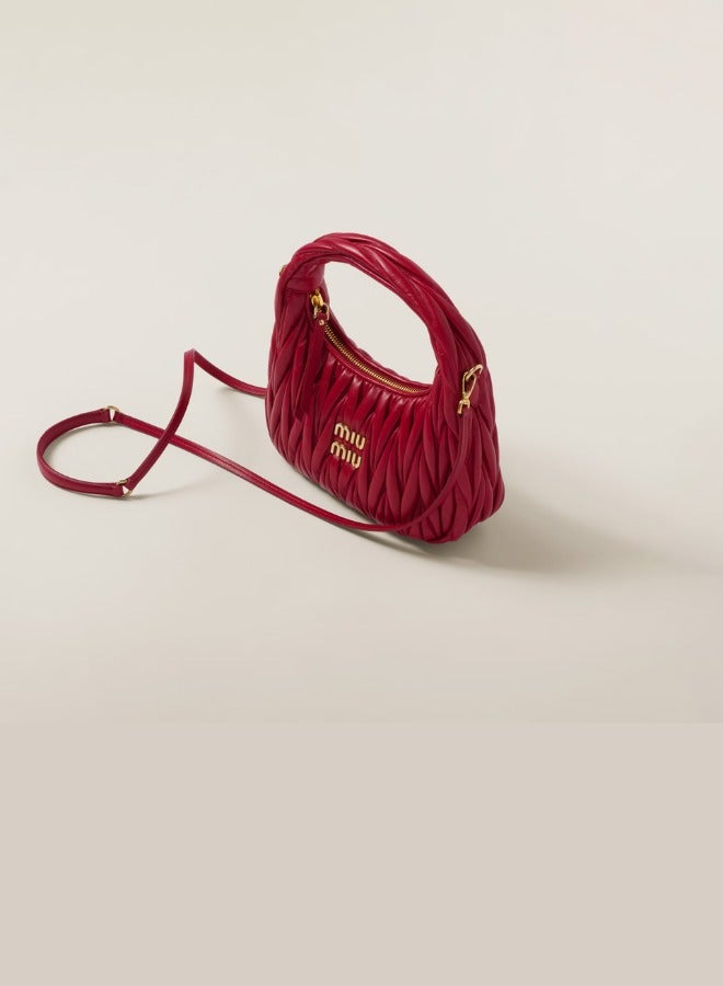 Miu Miu MIU MIU Wander matelassé nappa leather hobo bag Crossbody Shoulder Bag Red  - Image 2