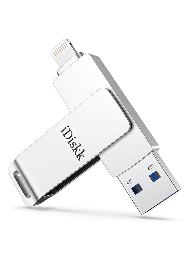 iDiskk App*le Mfi Certified 512GB Photo Storage Stick iPhone USB Storage Flash Drive for iPhone USB Flash Drives Photo Saver FlashDrive for Mac,iPad,PC Thumb Drive for iPhone Photos Videos Auto Backup - Image 1