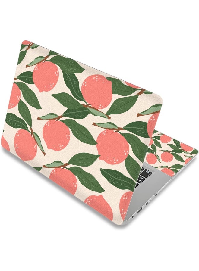 Home Trove Heabpy Laptop Skin Sticker Decal, 12" 13" 13.3" 14" 15" 15.4" 15.6 Inch Laptop Skin Sticker Cover Art Decal Protector Notebook Pc (Peach) 