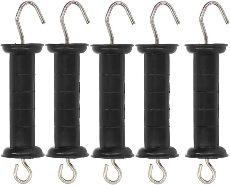 Electric Fence Insulators, 5Pcs with Metal Hook Fence Gate Handle Fence Insulators for Farm Pasture - Image 5