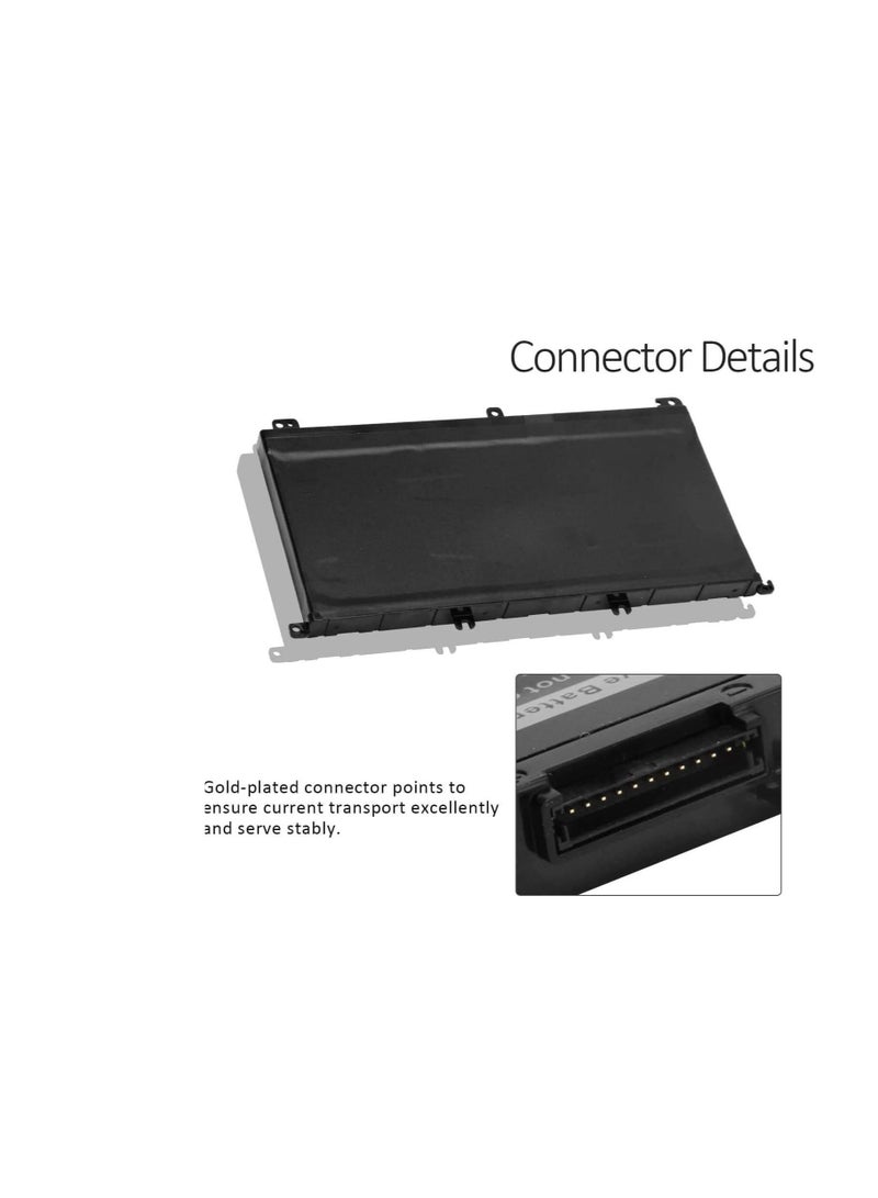 Terabyte 74Wh 357F9 Laptop Battery for Dell Inspiron 15 5000 7000 7566 7567 7557 7559 5576 5577 P65F P57F i7559-2512BLK i7559-763BLK i7559-7512GRY 0GFJ6 71JF4 0357F9 071JF4 Gaming Notebook Battery - Image 4