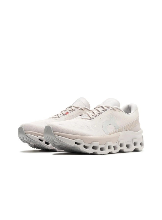 On Cloudmonster 2 Comfort Mesh Cushioning Anti-Slip Low-Top Running Shoes (Beige) - Image 2