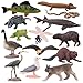AENIMELY 14PCS Lake Animal Figurines Realistic Canadian Wildlife Toys for Kids North American Animal Models for STEM Learning Cake Toppers Science Projects Educational Gifts - Image 2