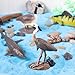 AENIMELY 14PCS Lake Animal Figurines Realistic Canadian Wildlife Toys for Kids North American Animal Models for STEM Learning Cake Toppers Science Projects Educational Gifts - Image 4