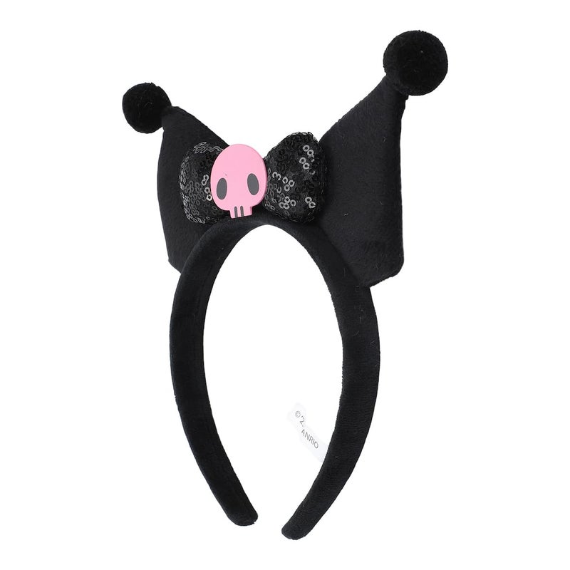 Bioworld Kuromi Soft Plush Fabric Cosplay Headband - Image 2