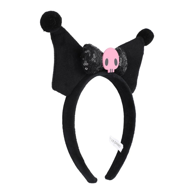 Bioworld Kuromi Soft Plush Fabric Cosplay Headband - Image 3