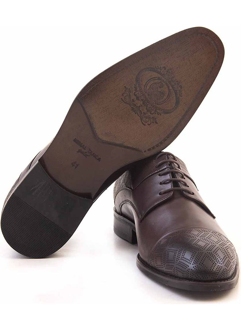 Kemal Tanca Gold Leather Laced Men's Classic Shoes 6350-20  - Image 5