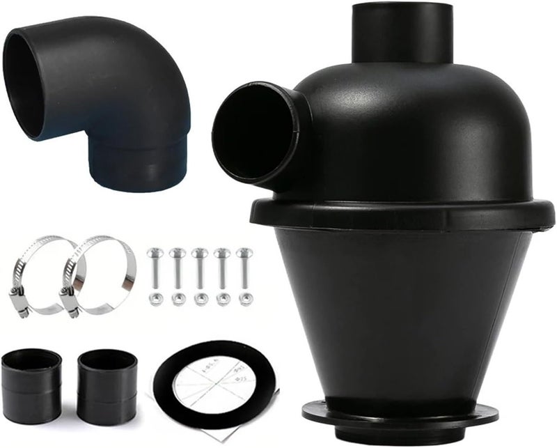 Compatible With Vacuum Cleaner Cyclone Separator Detachable Fine Particle Filter Cyclone Collection Unit(Cyclone with elbow) - Image 1