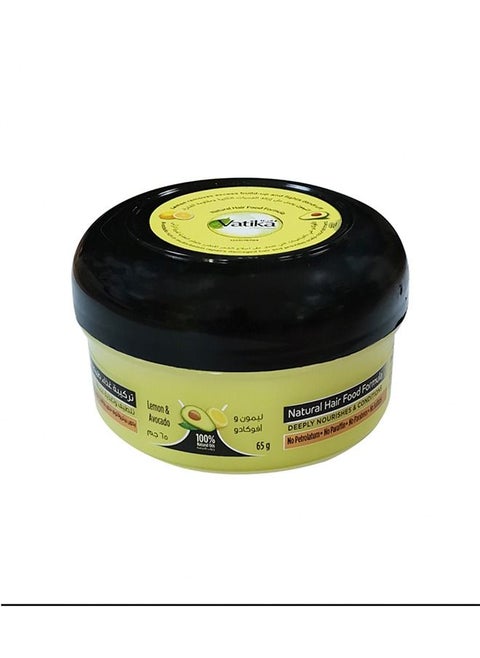 Vatika Naturals Hair Food Formula| Deeply Nourish and Condition Hair with Lemon & Avocado - 65g