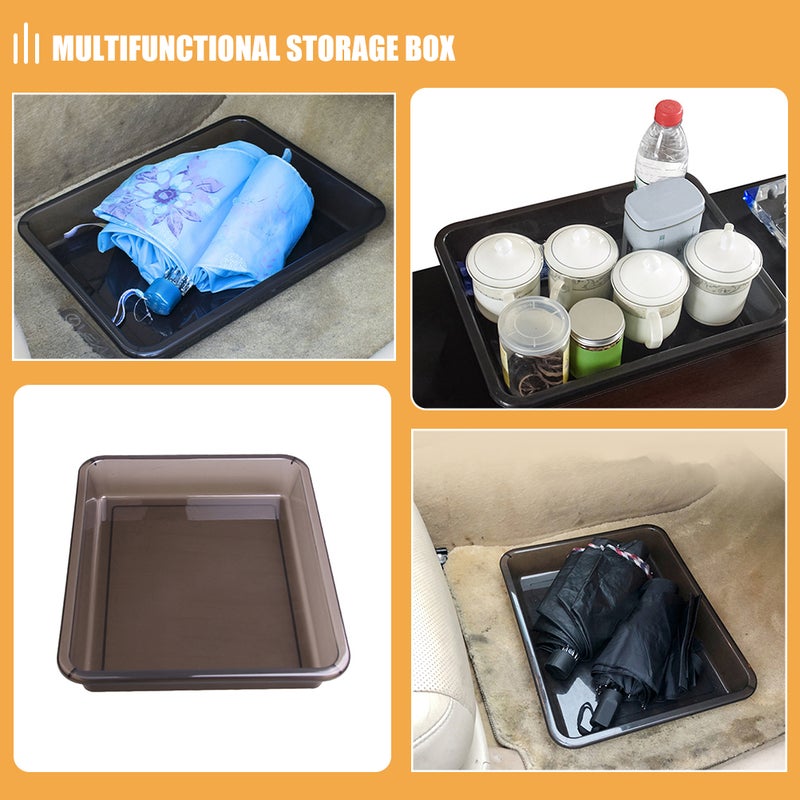 Car Front Under Seat Storage Box Underseat Storage Tray Hidden Organizers Truck Tool Box Organizer For Truck Black - Image 3