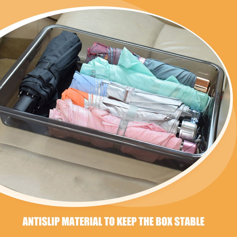 Car Front Under Seat Storage Box Underseat Storage Tray Hidden Organizers Truck Tool Box Organizer For Truck Black - Image 4