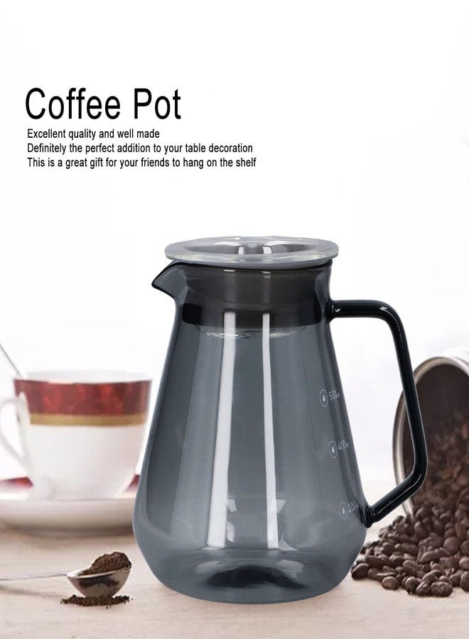 TOTITOM Replacement Glass Carafe Pot, Electroplated Grey Coffee Pot High Borosilicate Glass Hand Coffee Maker for House Kitchen(300ml) - Image 4