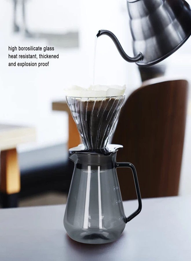 TOTITOM Replacement Glass Carafe Pot, Electroplated Grey Coffee Pot High Borosilicate Glass Hand Coffee Maker for House Kitchen(300ml) - Image 3