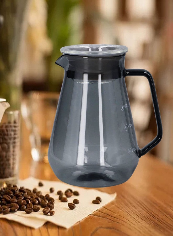 TOTITOM Replacement Glass Carafe Pot, Electroplated Grey Coffee Pot High Borosilicate Glass Hand Coffee Maker for House Kitchen(300ml) - Image 1