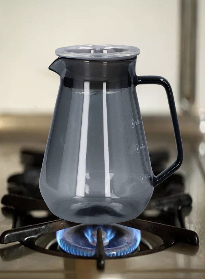 TOTITOM Replacement Glass Carafe Pot, Electroplated Grey Coffee Pot High Borosilicate Glass Hand Coffee Maker for House Kitchen(300ml) - Image 2