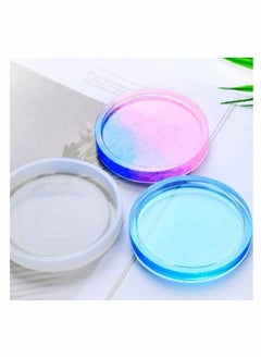Excefore Silicone Casting Resin Molds Round Moulds Making Cup Mat Epoxy Mould Clay Coaster Epoxy Resin Jewellery Mold for Home Decoration Craft DIY 4Pcs  - Image 3